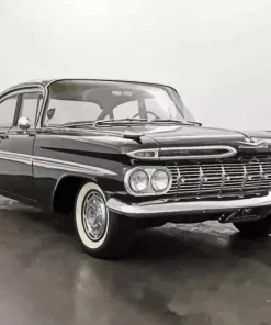 black 1959 impala Diamond By Numbers