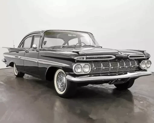 black 1959 impala Diamond By Numbers
