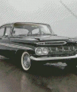 black 1959 impala Diamond By Numbers