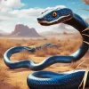 black and blue snake Diamond With Numbers