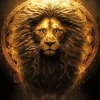 black and gold lion Diamond By Numbers