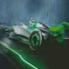 black and green f1 car Diamond By Numbers