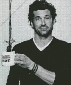 black and white patrick dempsey Diamond By Numbers