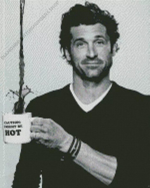 black and white patrick dempsey Diamond By Numbers