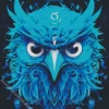 blue bird face art Diamond Paints