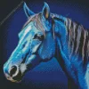 blue black horse Diamond By Numbers
