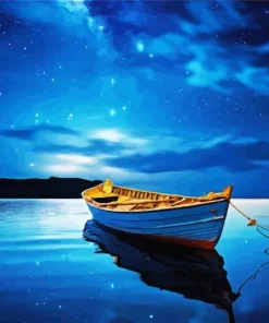 blue boat Diamond By Numbers