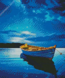 blue boat Diamond By Numbers