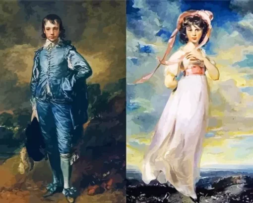 blue boy and pink girl Diamond Paints