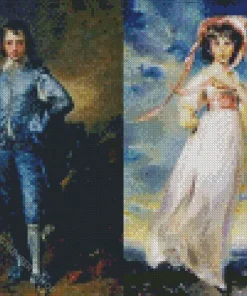 blue boy and pink girl Diamond Paints