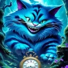 blue cheshire cat Diamond Paints