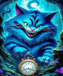 blue cheshire cat Diamond Paints