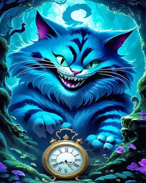 blue cheshire cat Diamond Paints