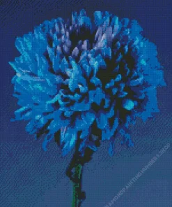 blue chrysanthemum flower Diamond Paints