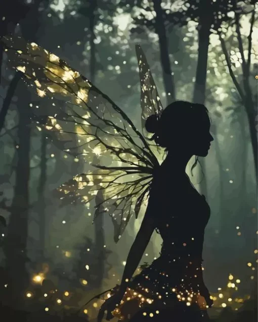 cool fairy silhouette Diamond By Numbers