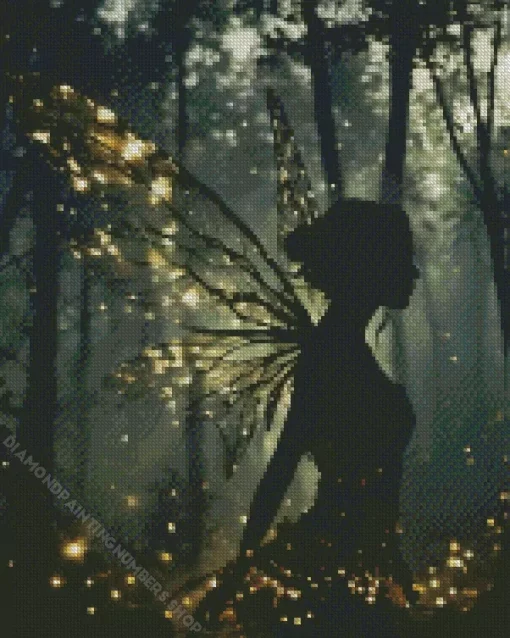 cool fairy silhouette Diamond By Numbers