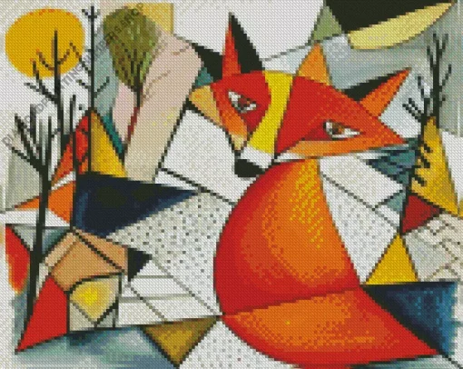 cool geometric cubism Diamond Paints