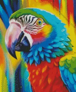 cool geometric parrot Diamond Paints