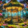 cute gazebo art Diamond Paints