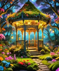 cute gazebo art Diamond Paints