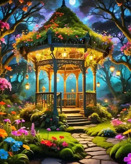 cute gazebo art Diamond Paints