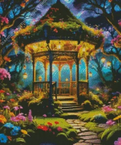 cute gazebo art Diamond Paints