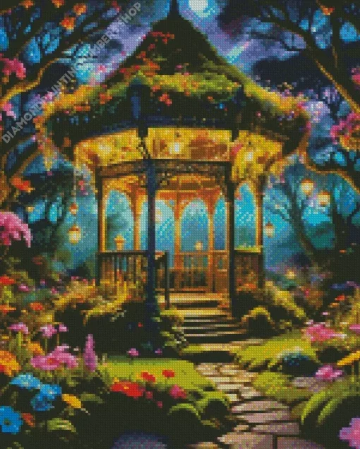 cute gazebo art Diamond Paints