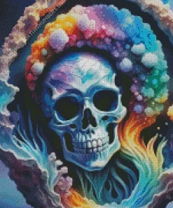 geode skull Diamond Paints