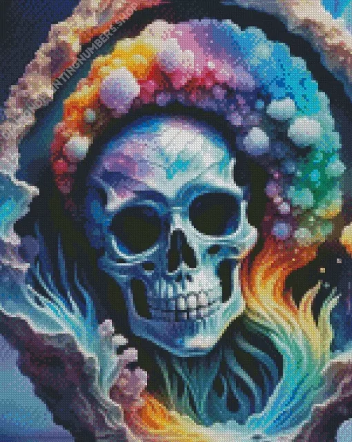 geode skull Diamond Paints