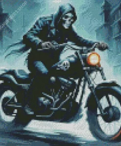 ghost biker Diamond Paints
