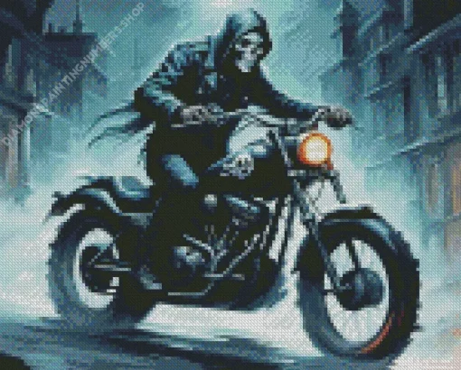 ghost biker Diamond Paints