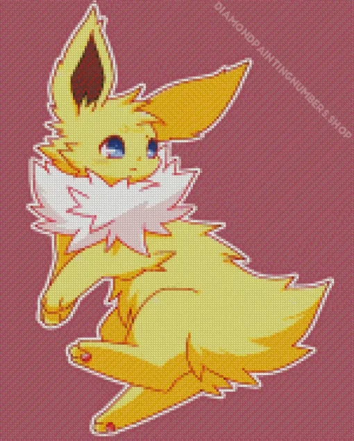 jolteon pokemon Diamond Paints