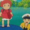 ponyo anime Diamond With Numbers