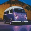 purple volkswagen bus Diamond Paints