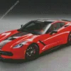 red and black corvette Diamond Paints