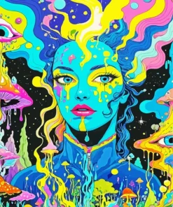trippy lady Diamond Paints