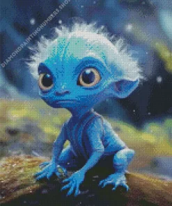 Baby Blue Alien Diamond Paints