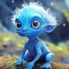 Baby Blue Alien Diamond Paints