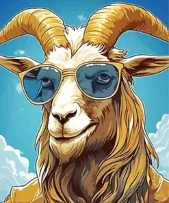 aesthetic goat goggles art Diamond Dotz