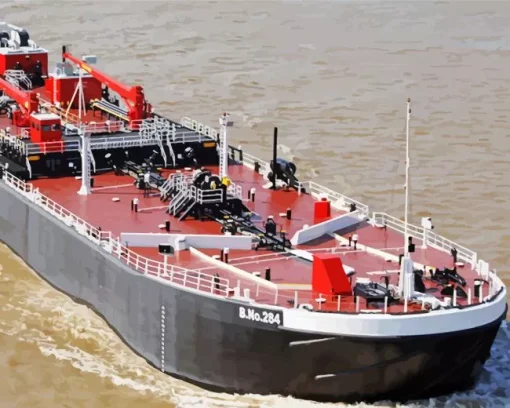 barge ship Diamond Paints