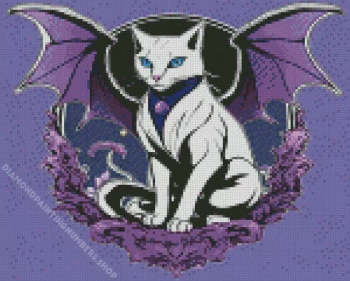 bat and cat Diamond With Numbers