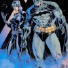 batman and catwoman Diamond With Numbers