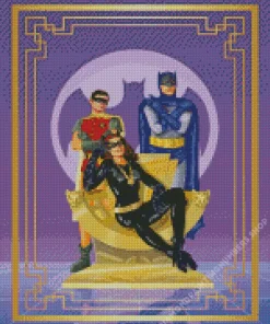 batman robin and catwoman Diamond Paints