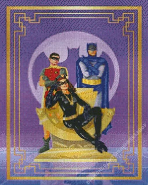 batman robin and catwoman Diamond Paints