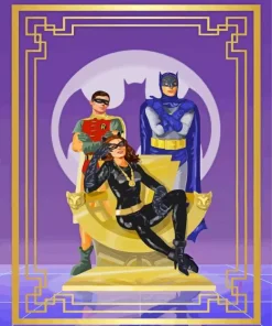 batman robin and catwoman Diamond Paints
