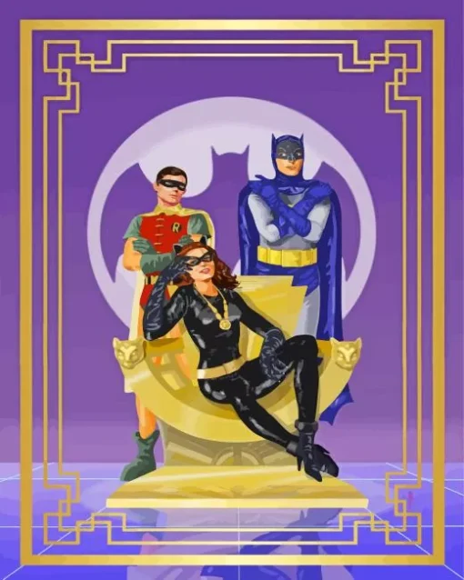 batman robin and catwoman Diamond Paints