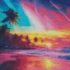 beach rainbow Diamond Paints