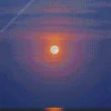 beach with moon Diamond With Numbers
