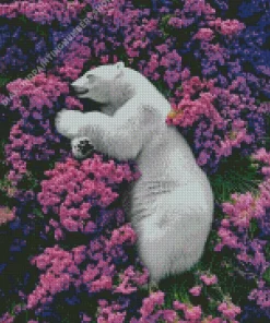 bear and flowers Diamond Paints