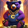 bear gangster Diamond With Numbers